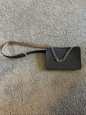 Michael Kors Brown Signature Chain-Accent waist / Fanny Bag